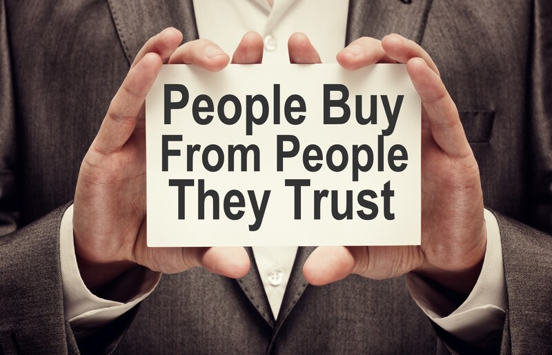 People buy from people they trust